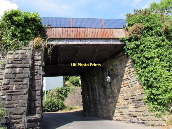 Photo 6"x4" East side of a former railway bridge over Harper's Road, Garndiffaith Abersychan c2018