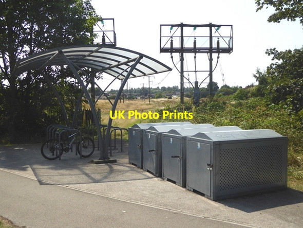 Photo 6"x4" Cycle racks and lockers at Heworth Leisure Centre Heworth\/NZ2861 c2018