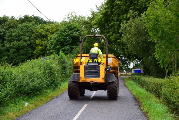 Photo 6"x4" Dumper truck along Corkhill Road Seskinore c2018