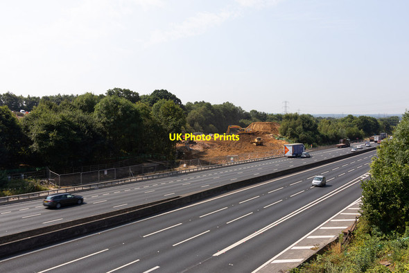 Photo 6"x4" Preparatory works on south side of M27 Nursling c2018