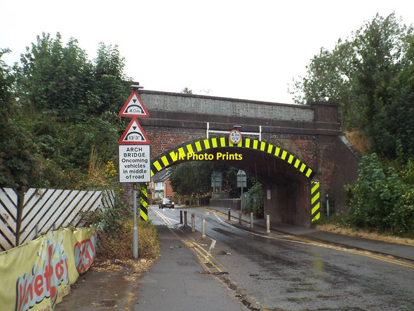 Photo 6"x4" Railway bridge on Kettering Road, Market Harborough Market Harborough c2018