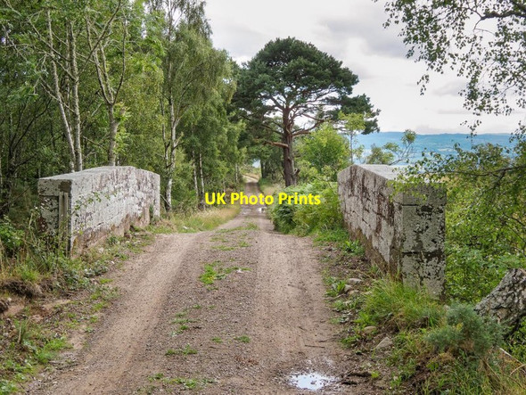 Photo 6"x4" Track over the former Black Isle Railway Drynie Park c2018