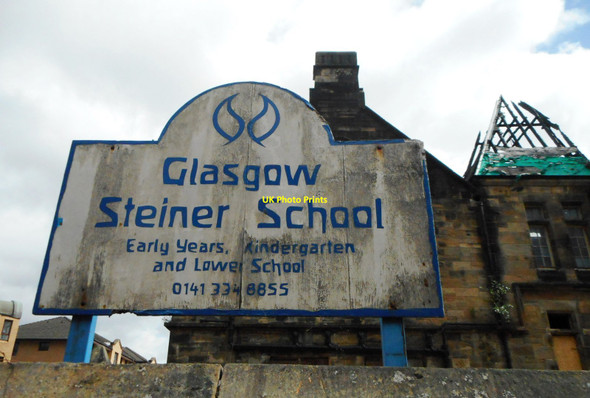 Photo 6"x4" Sign for former Steiner School Dowanhill c2018