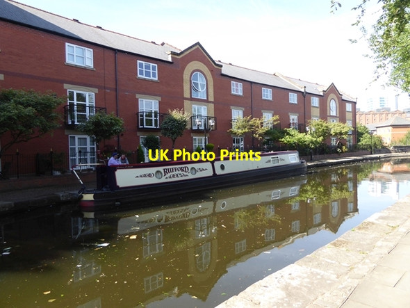 Photo 6"x4" Narrowboat on the Ashton Canal Manchester c2018