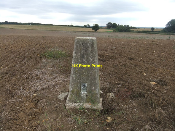 Photo 6"x4" Whitwell Grange Trig pillar Welburn\/SE7267 c2018