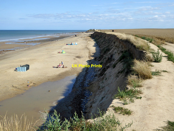 Photo 6"x4" Beach and cliff, Happisburgh Happisburgh c2018