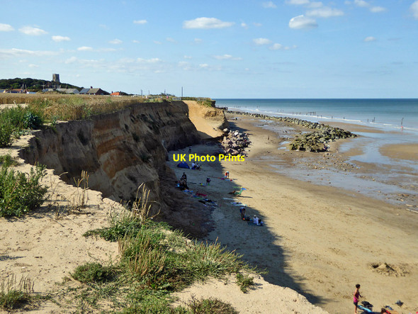 Photo 6"x4" Cliff and beach access ramp, Happisburgh Happisburgh c2018