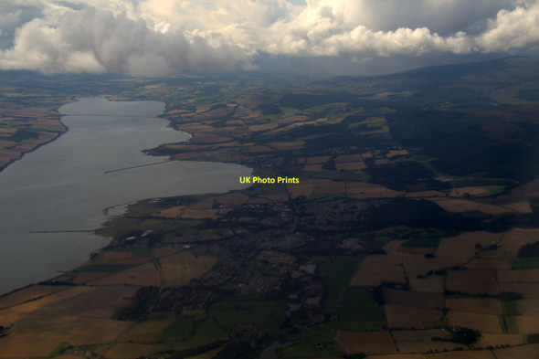 Photo 6"x4" Alness and Alness Bay from the air Alness c2018