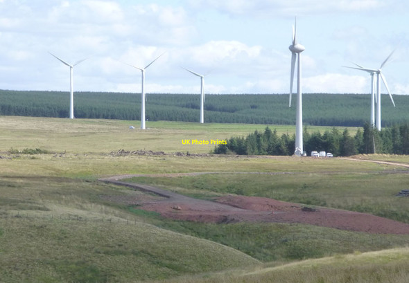 Photo 6"x4" A base prepared for a wind turbine Humbie\/NT4562 c2018