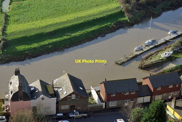 Photo 6"x4" River Ouse at south end of Cliffe Cut Lewes c2007