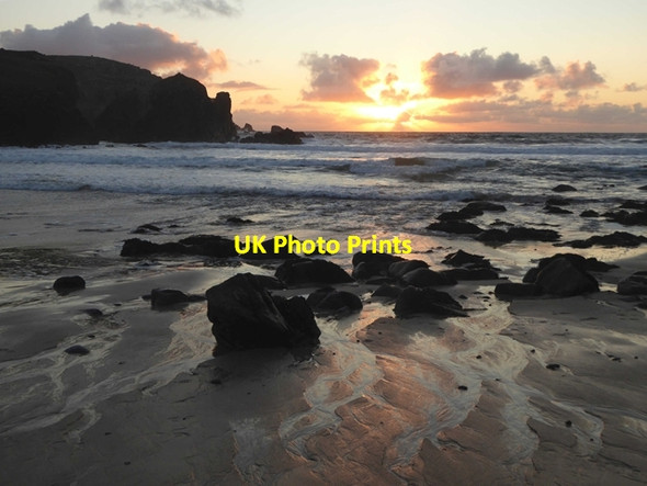 Photo 6"x4" Sunset at Dalbeg Bay Dail Beag c2018 P2