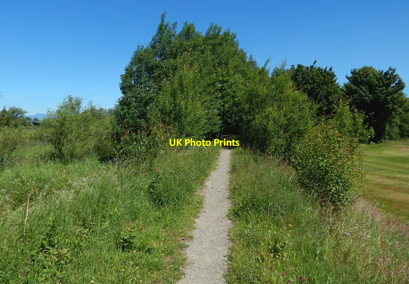 Photo 6"x4" Path beside the golf course Dumbarton c2018