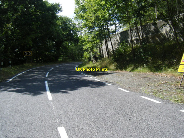 Photo 6"x4" A488 bend near More Quarry Hyssington c2018