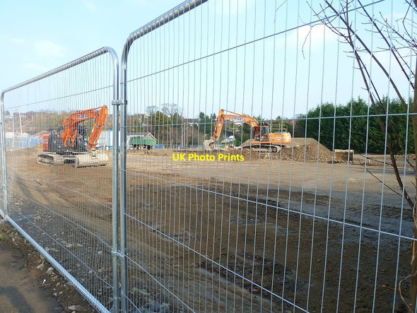Photo 6"x4" Levelling of the site, March 2015 Newtown\/Y Drenewydd c2015