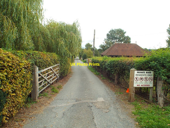 Photo 6"x4" Private road near Penshurst Salmans c2018