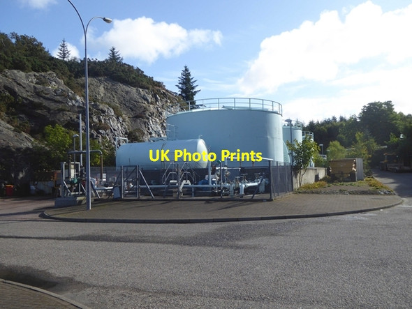 Photo 6"x4" Oil tanks at Lochinver Fish Quay Lochinver\/NC0922 c2018