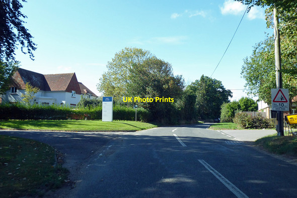 Photo 6"x4" Old Salisbury Lane at Roke Manor entrance Romsey c2018