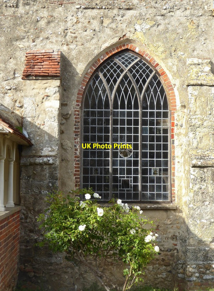Photo 6"x4" East Mersea church: Gothick window East Mersea c2018