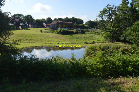 Photo 6"x4" Pond, Avins Farm Ardingly c2018