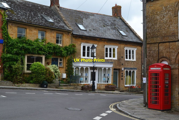 Photo 6"x4" Phone box outside the Blake Hall at South Petherton South Petherton c2018