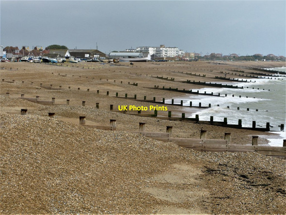 Photo 6"x4" Eastbourne Beach Roselands c2018