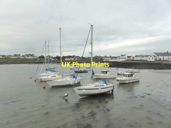 Photo 6"x4" Boats in Isle of Whithorn Bay Isle of Whithorn c2018