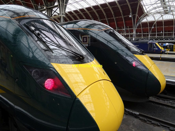 Photo 6"x4" GWR 800 Class trains in Paddington Station Paddington\/TQ2681 c2018