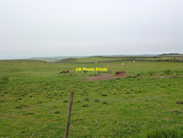 Photo 6"x4" Fog on the coast receding Bempton c2018