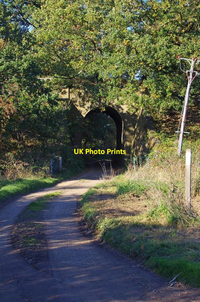 Photo 6"x4" Railway Bridge Near Ongar Hall Park Greensted Green c2018