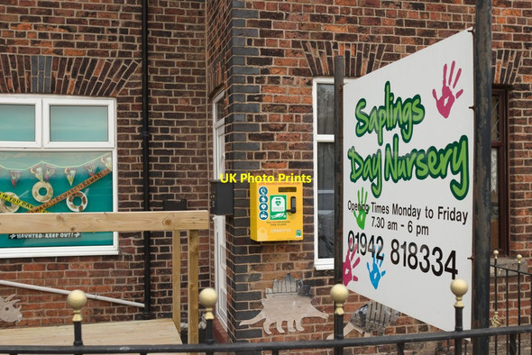 Photo 6"x4" Defibrillator, Saplings Day Nursery, Hart Common Hindley\/SD6204 c2018
