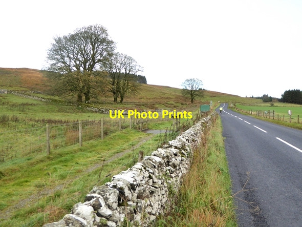 Photo 6"x4" B709 and footpath north of Eskdalemuir village Old Johnstone c2018