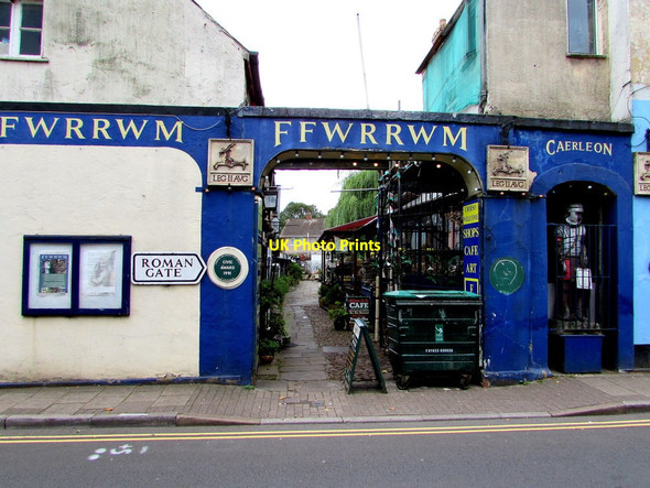 Photo 6"x4" Entrance to Ffwrwm Arts & Crafts Centre, Caerleon Caerleon or Caerllion c2018