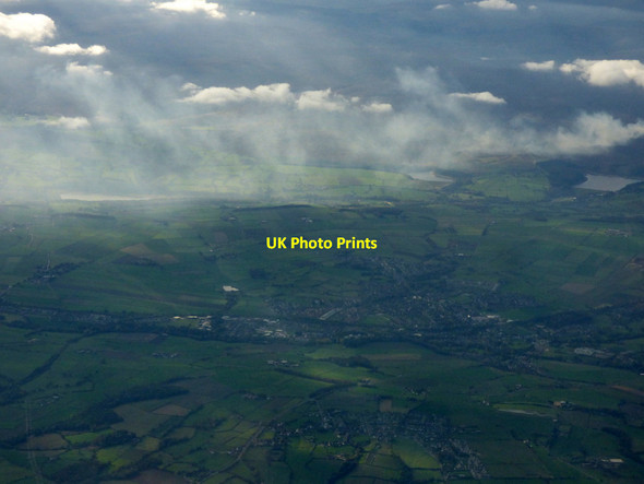 Photo 6"x4" Hoylandswaine and Penistone from the air Penistone c2018