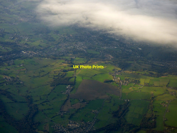 Photo 6"x4" Stocksmoor and Wooldale from the air Thunder Bridge c2018