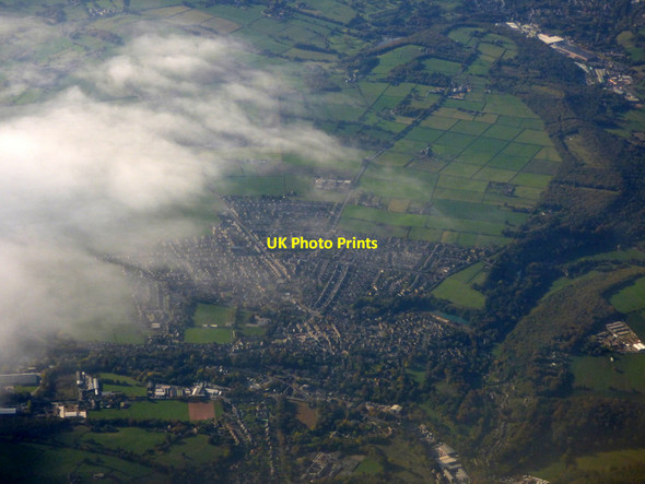 Photo 6"x4" Honley from the air Brockholes\/SE1411 c2018
