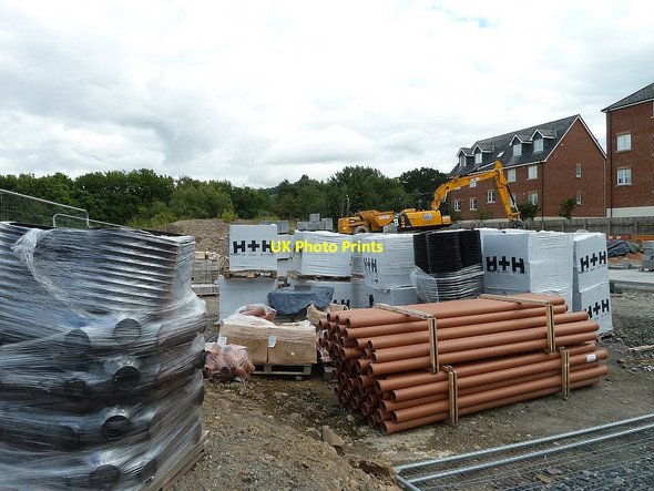 Photo 6"x4" New housing development on Lower Canal Road - August, 2017 Newtown\/Y Drenewydd c2017 P3