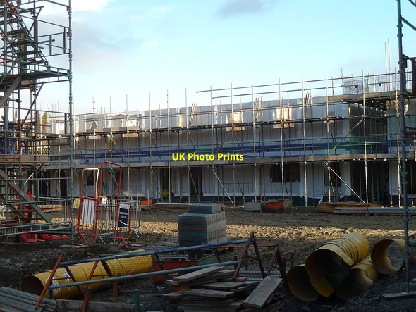 Photo 6"x4" New housing development on Lower Canal Road - December, 2017 Newtown\/Y Drenewydd c2017 P1