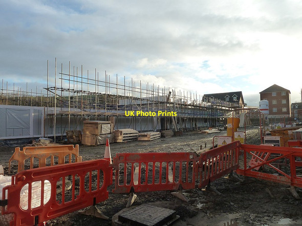 Photo 6"x4" New housing development on Lower Canal Road - December, 2017 Newtown\/Y Drenewydd c2017 P3