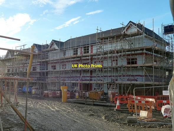 Photo 6"x4" New housing development on Lower Canal Road - December, 2017 Newtown\/Y Drenewydd c2017 P4