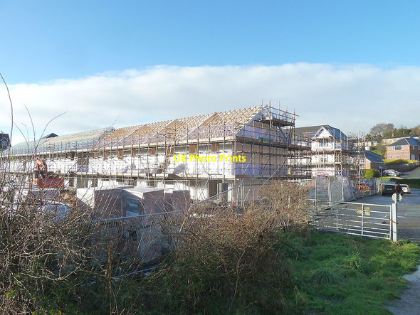 Photo 6"x4" New housing development on Lower Canal Road - January, 2018 Newtown\/Y Drenewydd c2018 P1