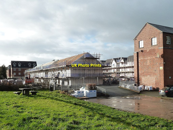 Photo 6"x4" New housing development on Lower Canal Road - January, 2018 Newtown\/Y Drenewydd c2018 P2