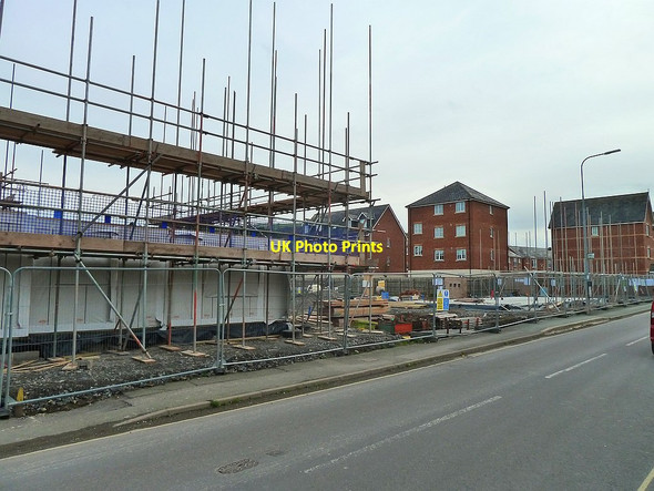Photo 6"x4" New housing development on Lower Canal Road - October, 2017 Newtown\/Y Drenewydd c2017