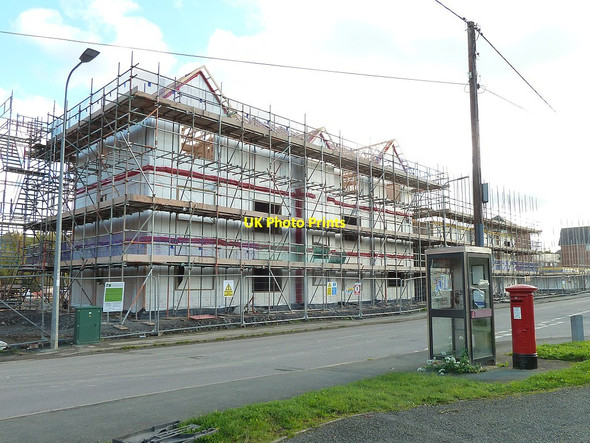 Photo 6"x4" New housing development on Lower Canal Road - October, 2017 Newtown\/Y Drenewydd c2017 P6