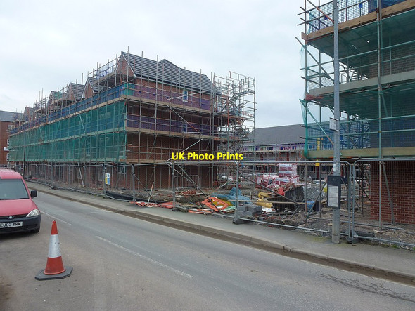Photo 6"x4" New housing development on Lower Canal Road - February, 2018 Newtown\/Y Drenewydd c2018