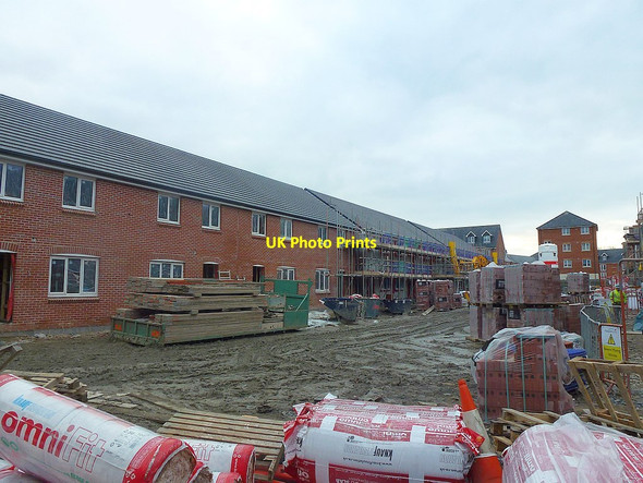 Photo 6"x4" New housing development on Lower Canal Road - February, 2018 Newtown\/Y Drenewydd c2018 P2