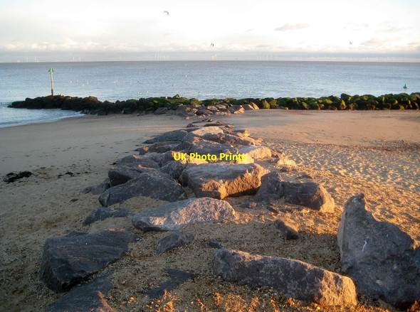 Photo 6"x4" Holland-on-Sea: Rock groyne near Flags Cafe Holland-on-Sea c2018