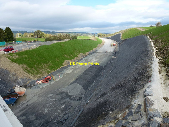 Photo 6"x4" Parts of the embankment have already been turfed Newtown\/Y Drenewydd c2018