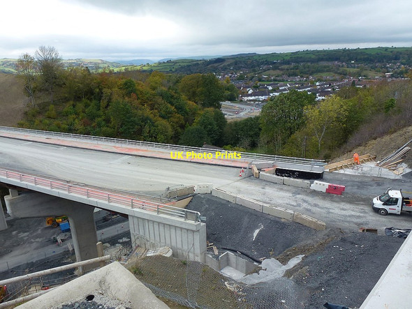 Photo 6"x4" New bridge over Middle Dolfor Road Newtown\/Y Drenewydd c2018 P1
