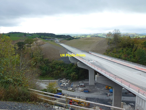 Photo 6"x4" New bridge over Middle Dolfor Road Newtown\/Y Drenewydd c2018 P2
