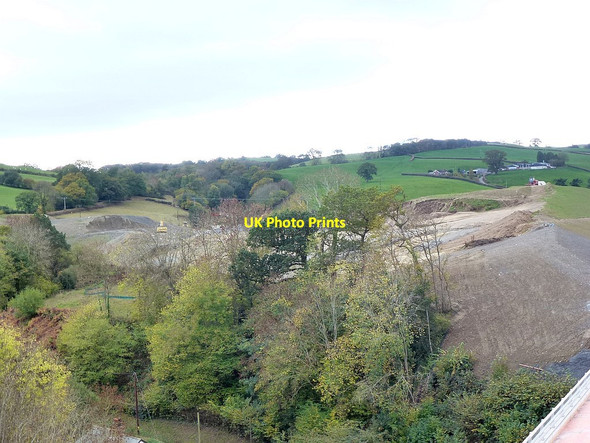 Photo 6"x4" Changing landscape beside the bypass construction Newtown\/Y Drenewydd c2018